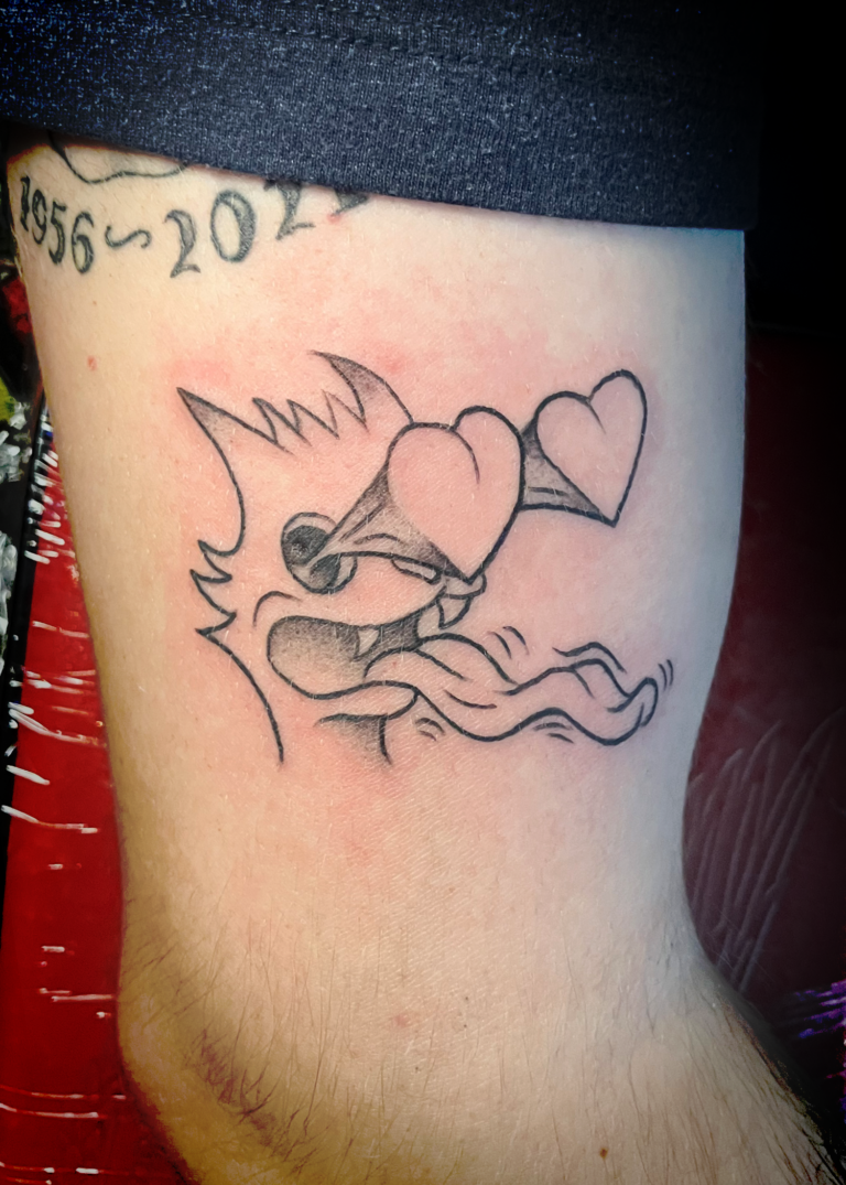 danny tattoo linework