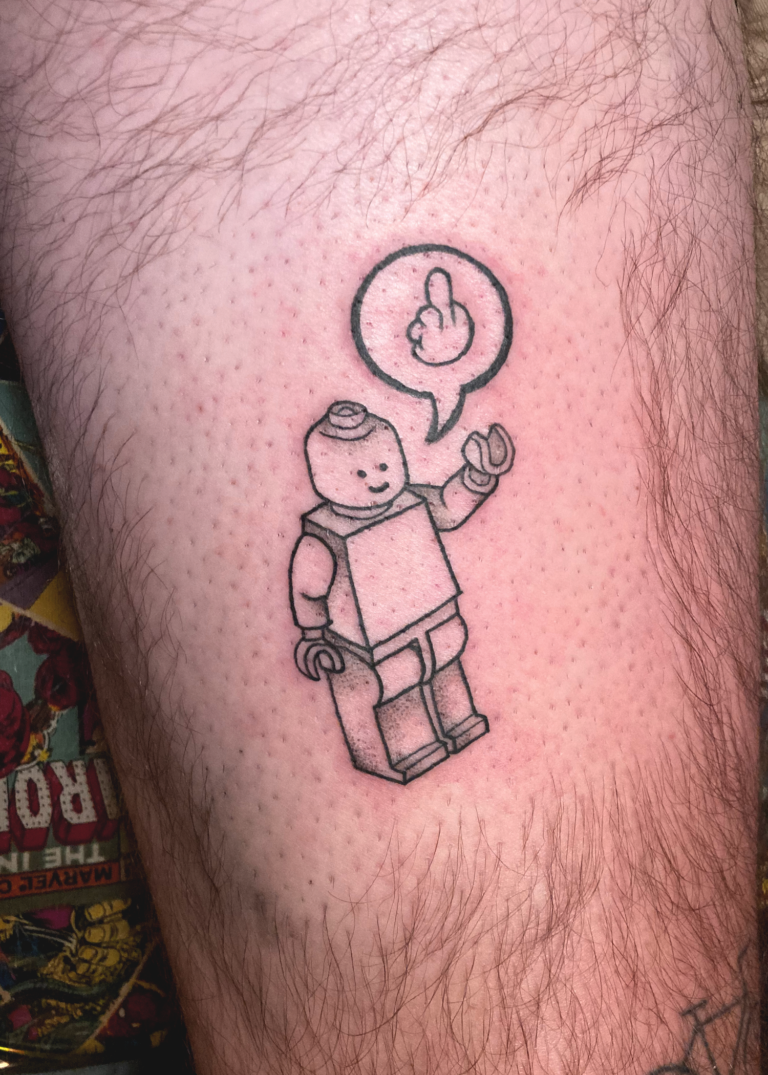 danny tattoo linework