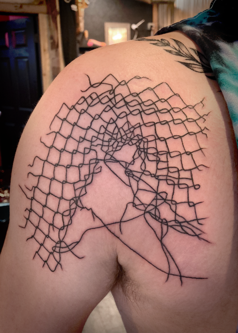 danny tattoo linework